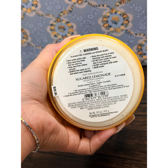 Bath & body works Sugared lemonade candle - Picture 3 of 5